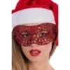 MASCHERA IN PLASTICA INTAGLIATA ROSSA -Pelatelli maschera in plastica intagliata rossa