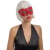 Maschera In Plastica Rigida Pizzo Rosso E Strass 1 Maschera In Plastica Rigida Pizzo Rosso E Strass -Pelatelli maschera in plastica rigida pizzo rosso e strass