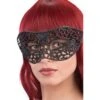 MASCHERA INTAGLIATA NERA GLITTER -Pelatelli maschera intagliata nera glitter
