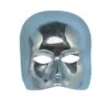 MASCHERA MEZZO VISO ARGENTO -Pelatelli maschera mezzo viso argento