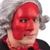 Maschera Mezzo Viso Rossa In Plastica -Pelatelli maschera mezzo viso rossa in plastica