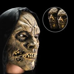 MASCHERA MOSTRO IN SCHIUMA DI LATTICE Con CAPPUCCIO