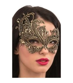 MASCHERA ORO MACRAME' -Pelatelli maschera oro macrame 1 2