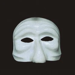 MASCHERA PULCINELLA CLASSICO BIANCO