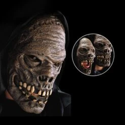 MASCHERA SCHELETRO IN SCHIUMA DI LATTICE Con CAPPUCCIO .