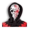 MASCHERA SCHELETRO INSANGUINATO CON CAPPUCCIO 2 MASCHERA SCHELETRO INSANGUINATO CON CAPPUCCIO -Pelatelli maschera scheletro insanguinato con cappuccio
