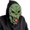 Maschera Scheletro Verde In Fingomma Cappuccio -Pelatelli maschera scheletro verde in fingomma cappuccio