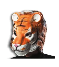 MASCHERA TIGRE CON PELO IN EVA