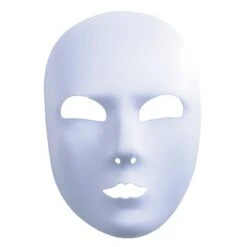 MASCHERA VISO BIANCO IN TESSUTO