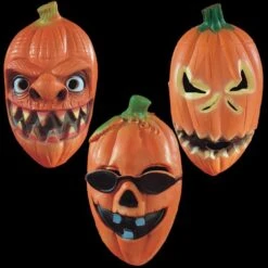 MASCHERA ZUCCA IN FINGOMMA 3 MODELLI ASSORTITI