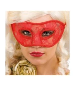 MASCHERINA CON PIZZO ROSSO