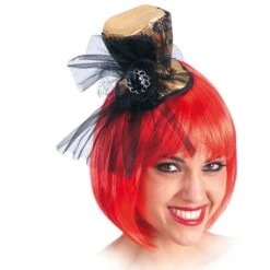 MINI CILINDRO ORO Con PIZZO E CLIPS H.CM.9 CA.