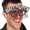 Occhiali Scritta Halloween Bianca E Pizzo -Pelatelli occhiali scritta halloween bianca e pizzo