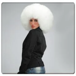 Parrucca Africa Bianca Cm.40