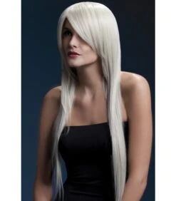 PARRUCCA AMBER BIONDA, LUNGA LISCIA CON FRANGIA