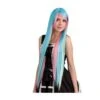 PARRUCCA AZZURRA E ROSA LISCIA LUNGHISSIMA Con Frangia (EFF. NATURALE)