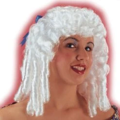 Parrucca Bianca Con Boccoli