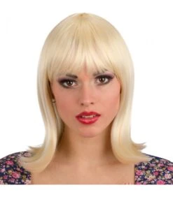 Parrucca Bionda Caschetto Lungo Effetto Naturale