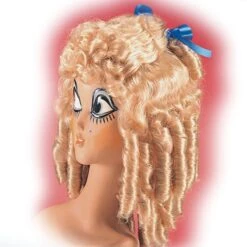 Parrucca Biondo Scuro Con Boccoli