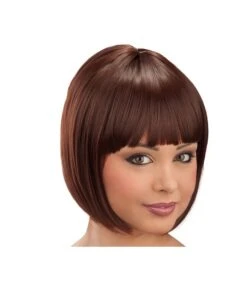 PARRUCCA CASCHETTO CASTANA (EFFETTO NATURALE) PVC