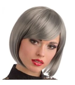 Parrucca Caschetto Grigia Effetto Naturale