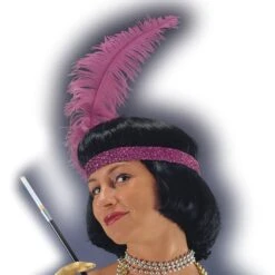 PARRUCCA CHARLESTON NERA Con DIADEMA