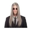 PARRUCCA GRIGIA LISCIA LUNGA (EFFETTO NATURALE) PVC