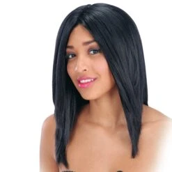 Parrucca Liscia Nera