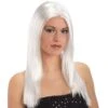 Parrucca Lunga Liscia Bianca -Pelatelli parrucca lunga liscia bianca