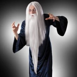 PARRUCCA MAGO Con Barba LUNGH.CM.100