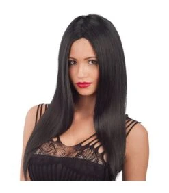 Parrucca Nera Liscia Lunga (effetto Naturale)