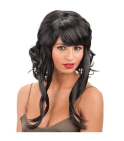 Parrucca Nera Mossa