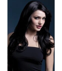 PARRUCCA NICOLE, LUNGA ONDULATA NERA