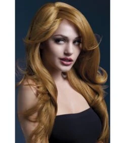 PARRUCCA NICOLE MARRONE LUNGA ONDULATA