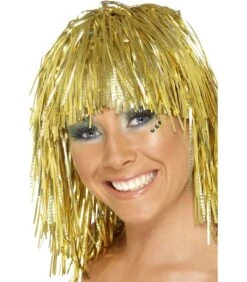 PARRUCCA ORO METALLIZZATA ADULTI