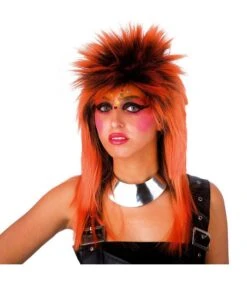Parrucca Punk Arancione