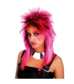Parrucca Punk Rosa