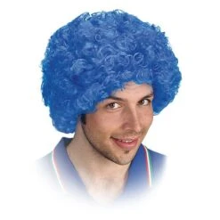 PARRUCCA RICCIOLINA BLU