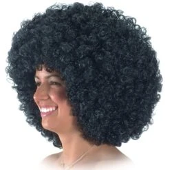 Parrucca Ricciolona Nera (gr.150 Ca.)
