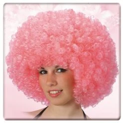 PARRUCCA RICCIOLONA ROSA
