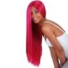 Parrucca Rossana (lunghissima Magenta) Cm. 75 Ca. -Pelatelli parrucca rossana lunghissima magenta cm 75 ca