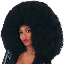Parrucca Super Africa Nera Cm. 60