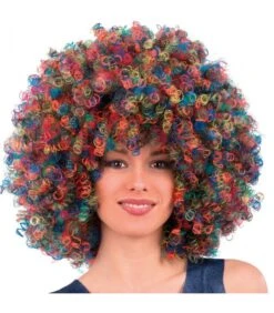 Parrucca Super Ricciolona Multicolor (gr.190 Ca.)