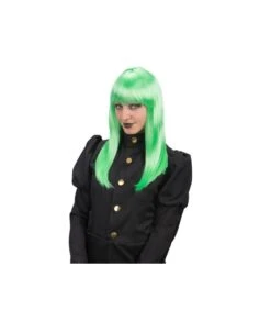 PARRUCCA VERDE LUNGA E LISCIA