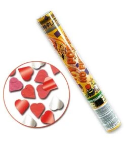 Party Popper Ad Aria Compressa Cuori H. Cm. 40 Ca.