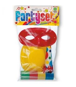 Party Set (1 Cappellino, 1 Domino, 1 Stella, 1 Tromba)