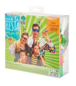 Party Set Carnevale (10 Maschere,10 Capp.,10 Ministelle,10 Lingue)