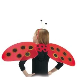 SET COCCINELLA (ALI H.CM.27X90 E CERCHIETTO)