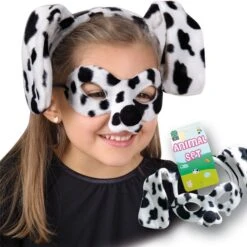 SET DALMATA (CERCHIETTO E MASCHERA)