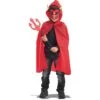 Set Diavoletto (mantello Cappuccio L. Cm. 63 Ca.,maschera In Eva E Forcone) -Pelatelli set diavoletto mantello cappuccio l cm 63 camaschera in eva e forcone